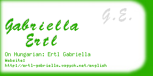 gabriella ertl business card